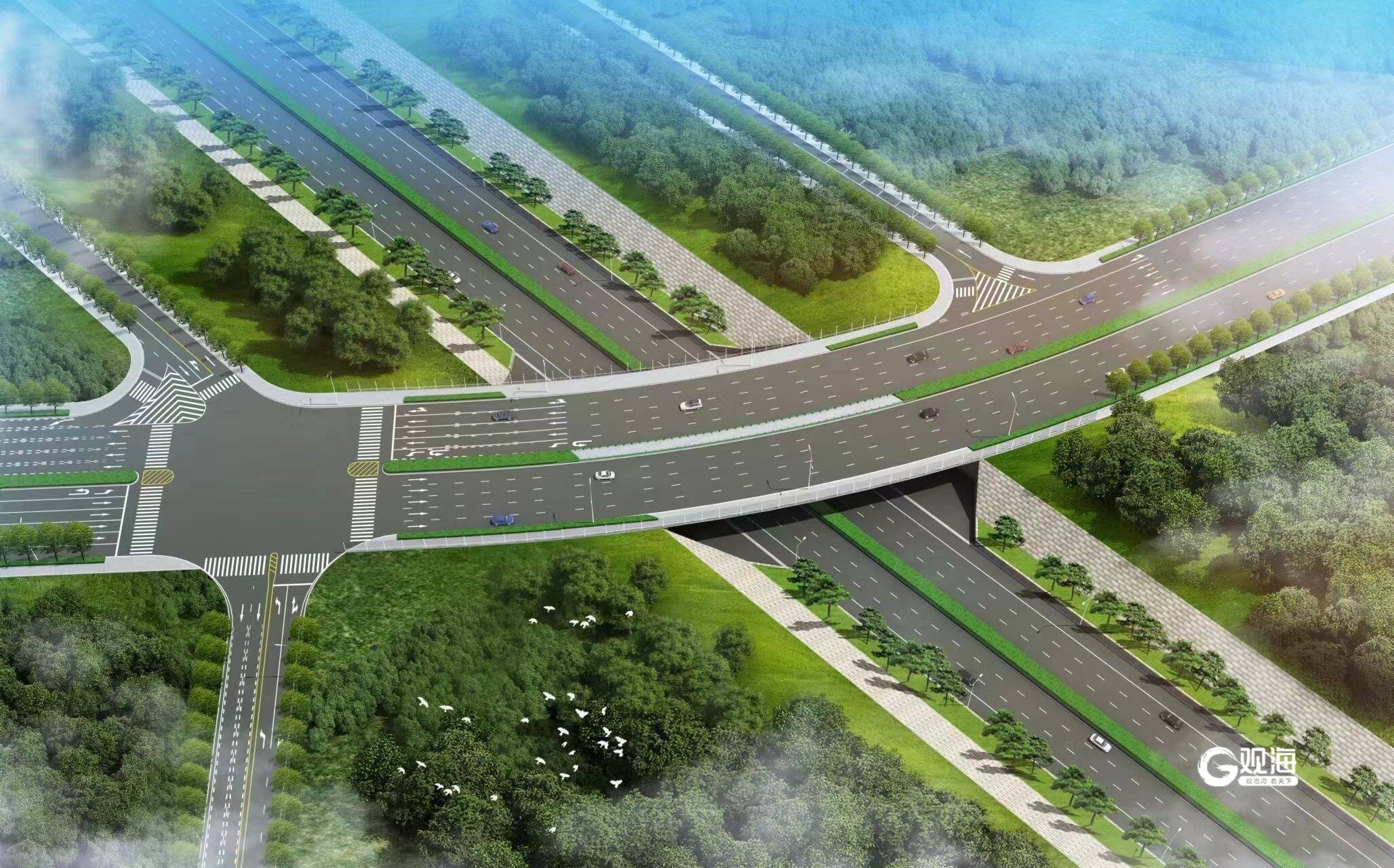 贯通李沧、崂山！枣山路二期市政配套工程上跨青银高速涉路施工获许可(图3)