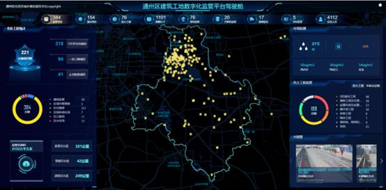 北京通州建筑工地数字化监管平台通过验收已纳入384项工程项目(图2)