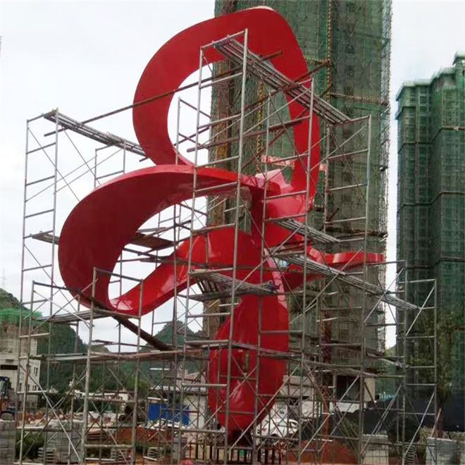 不锈钢雕塑的施工(图2)