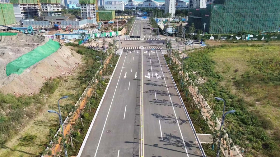 昆明官渡375号市政道路新建工程顺利完成交工验收_新华网