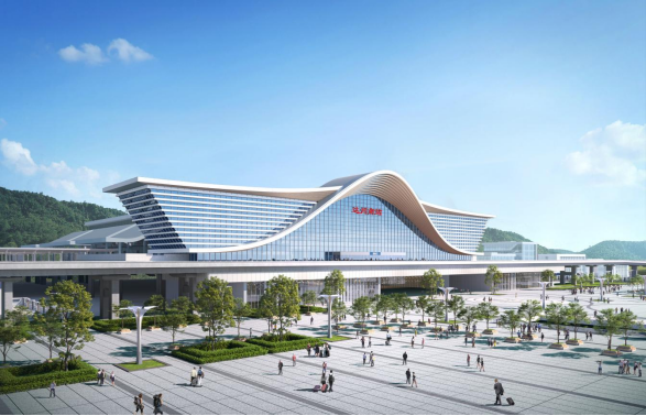 施工“进度条”刷新！成达万高铁新建站房开工(图7)