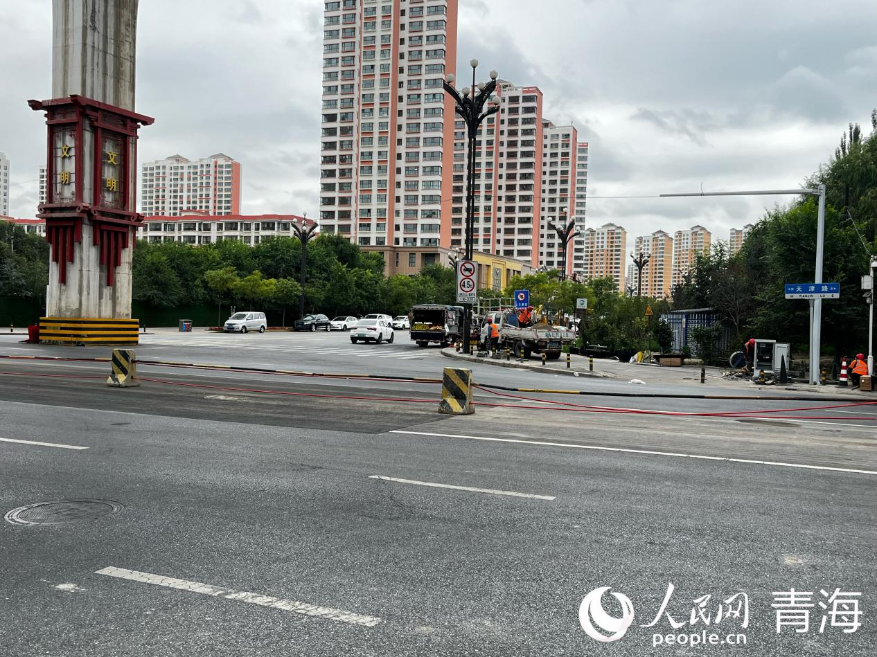 西寧市城北區北川河西路與濟湟路順利打通(图1)