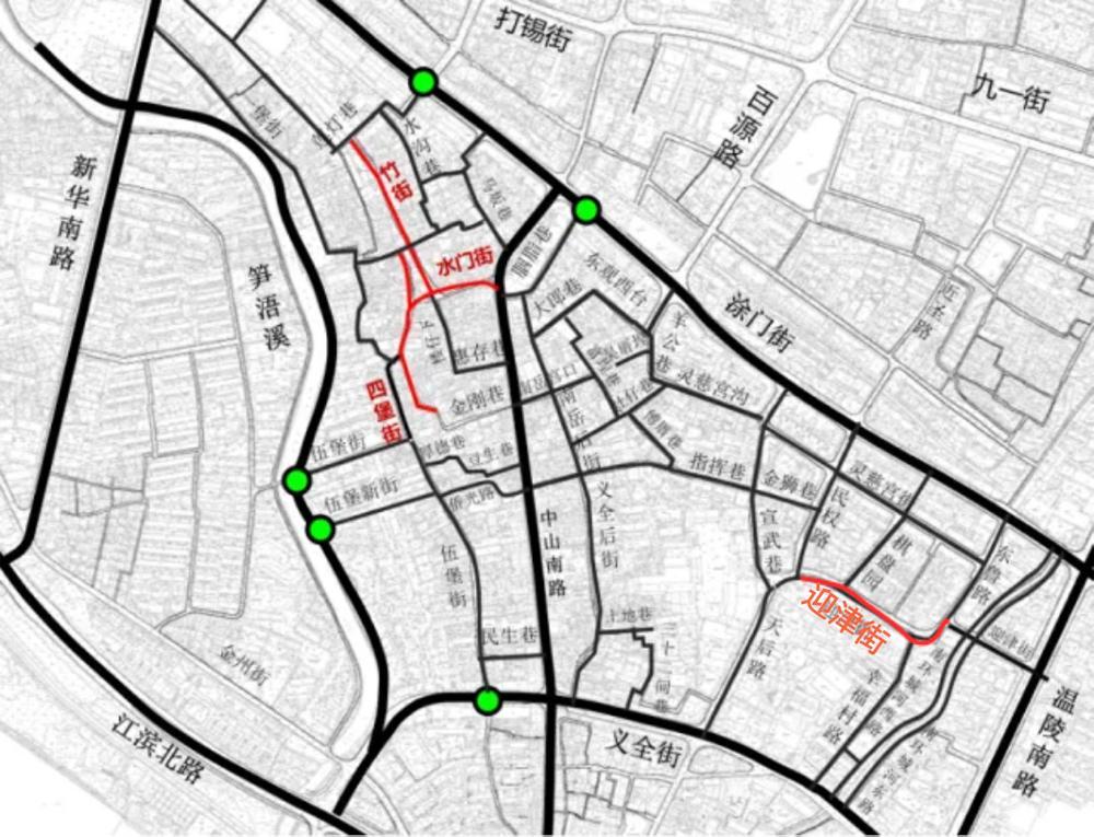 提升工程施工期间泉州市区四条街巷实施交通限制(图1)