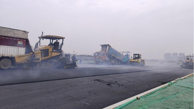 泾河新城泾茯路市政道路即将通车