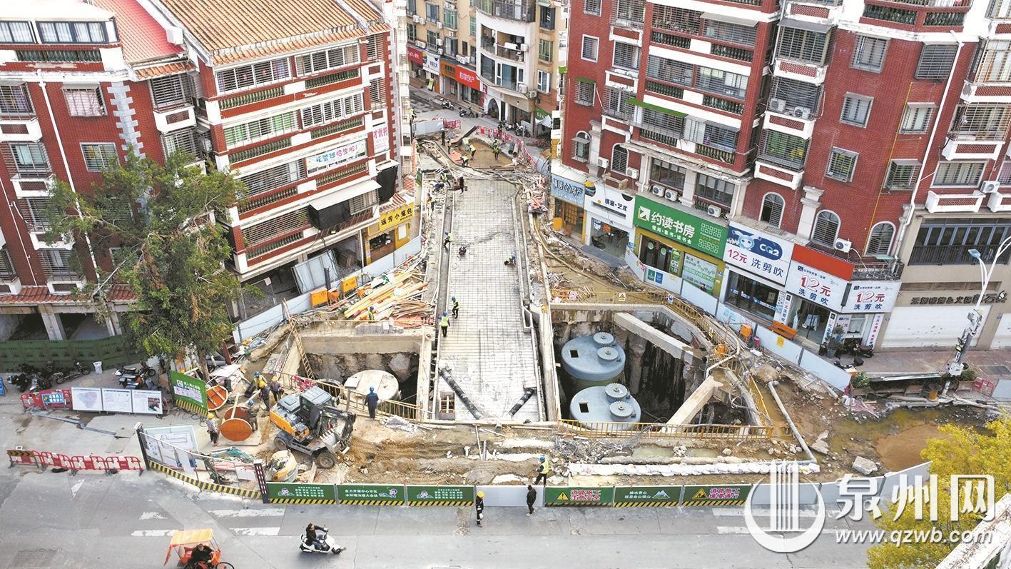 泉州中心市区南俊路（东街—二郎巷）市政提升工程完工实现雨污分流(图2)